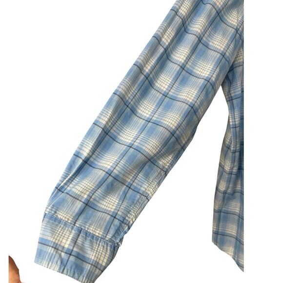 Vineyard Vines Blue Plaid Harbor Button Down Shirt XL Fishing Outdoor - Picture 5 of 13